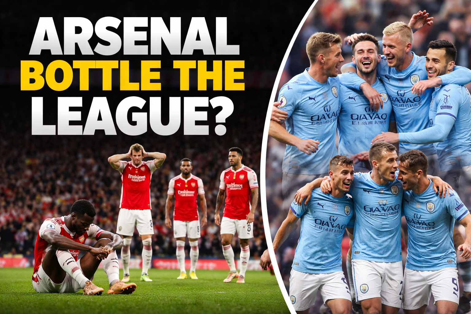 Arsenal’s Premier League title hopes suffered a major blow this weekend